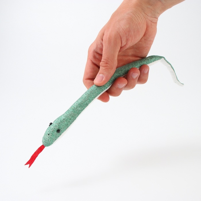 Мягкая игрушка Мягкая игрушка "Змея" с блестками, 30 см, цвет МИКС