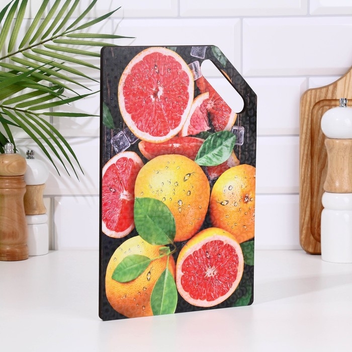 Доска разделочная  Доска разделочная "Сочный грейпфрут"  27х18 см