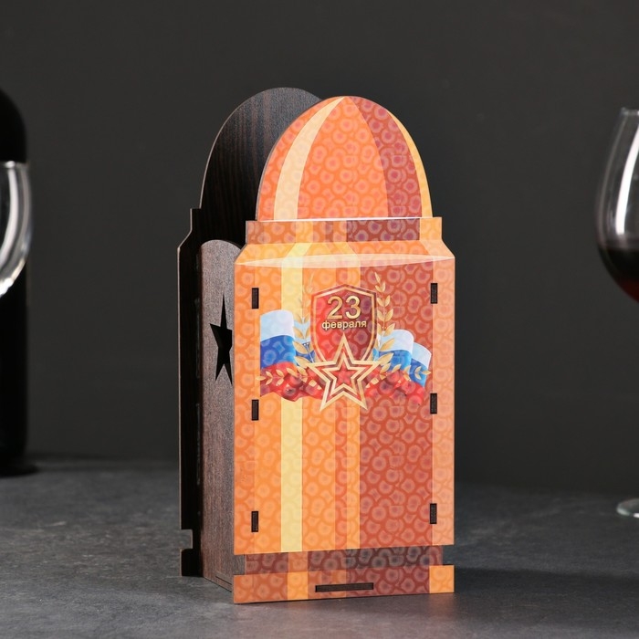 Подставка под бутылку  Подставка под бутылку "Патрон" 25х11х9,5 см