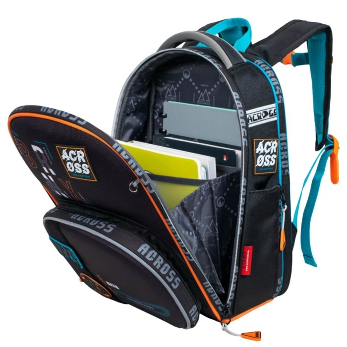 Рюкзак школьный 37 х 28 х 12 см, эргономичная спинка, Across 194 Рюкзак школьный 37 х 28 х 12 см, эргономичная спинка, Across 194