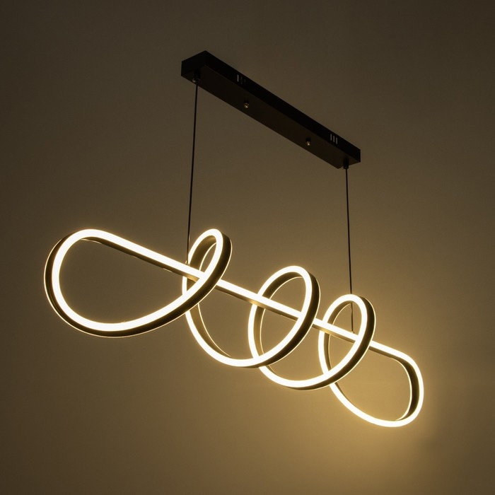 Светильник с ПДУ Светильник с ПДУ "Наими" LED 180Вт 3000-6000К черный 100х24х16 см