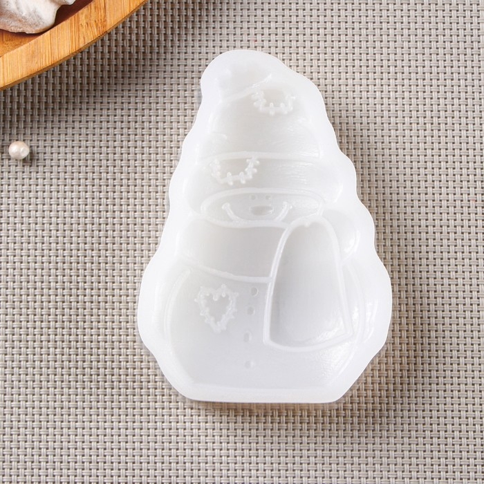 Силиконовый молд «Снеговик», 9,5×6,5 см, цвет прозрачный Силиконовый молд «Снеговик», 9,5×6,5 см, цвет прозрачный