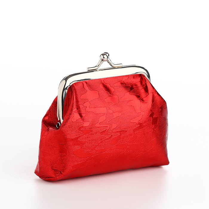 Кошелёк женский на фермуаре, цвет красный Кошелёк женский на фермуаре, цвет красный