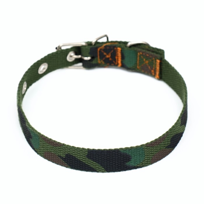 Ошейник брезентовый однослойный Ошейник брезентовый однослойный "Камуфляж", 52 х 2 см