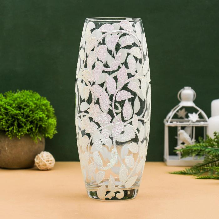 Ваза Ваза "Белый вьюн" 8х11х25 см