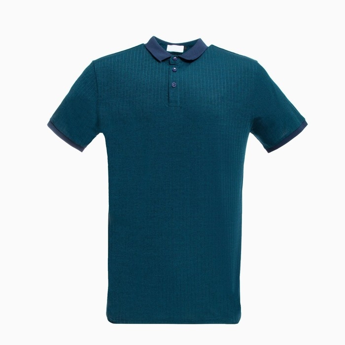 Футболка мужская поло, цвет зеленый, размер 52 (2XL)