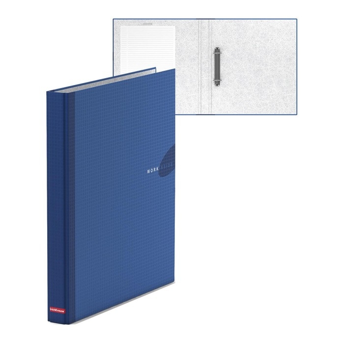 Папка на 2 кольцах А4, ErichKrause Work inside, 35 мм, 1750 мкм, синяя Папка на 2 кольцах А4, ErichKrause Work inside, 35 мм, 1750 мкм, синяя