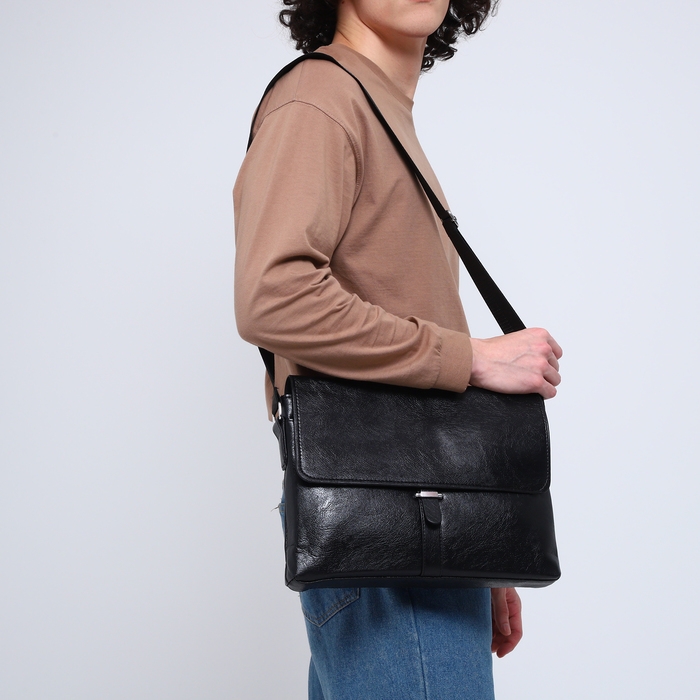 Сумка мужская, цвет чёрный Сумка мужская, цвет чёрный