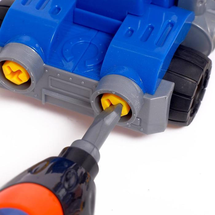 Конструктор-машина «Мега робот», 3 в 1, со световым шуруповёртом, работает от батареек Конструктор-машина «Мега робот», 3 в 1, со световым шуруповёртом, работает от батареек