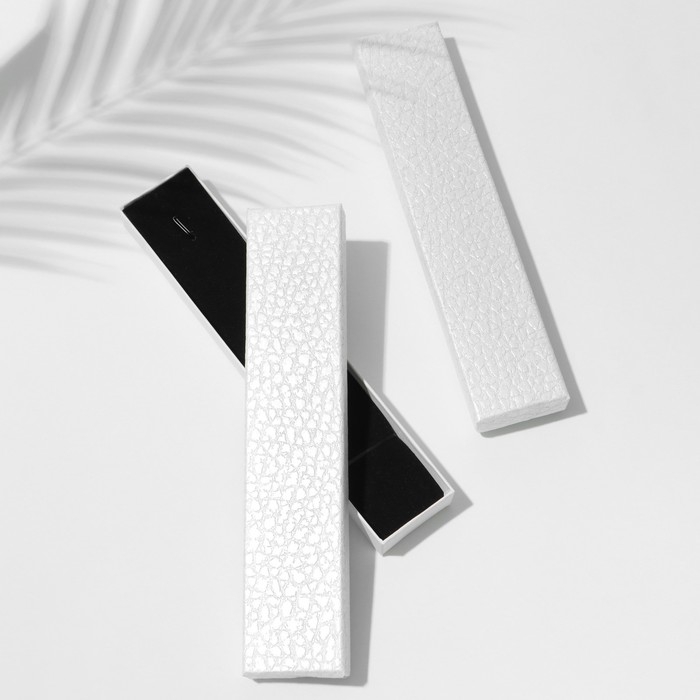 Коробочка подарочная под браслет/цепочку/часы «Животный принт» симпл, 21×4, цвет белый Коробочка подарочная под браслет/цепочку/часы «Животный принт» симпл, 21×4, цвет белый