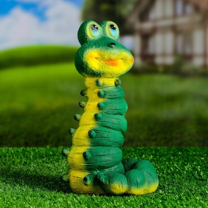 Садовая фигура Садовая фигура "Гусеница маленькая" 11х11х20см