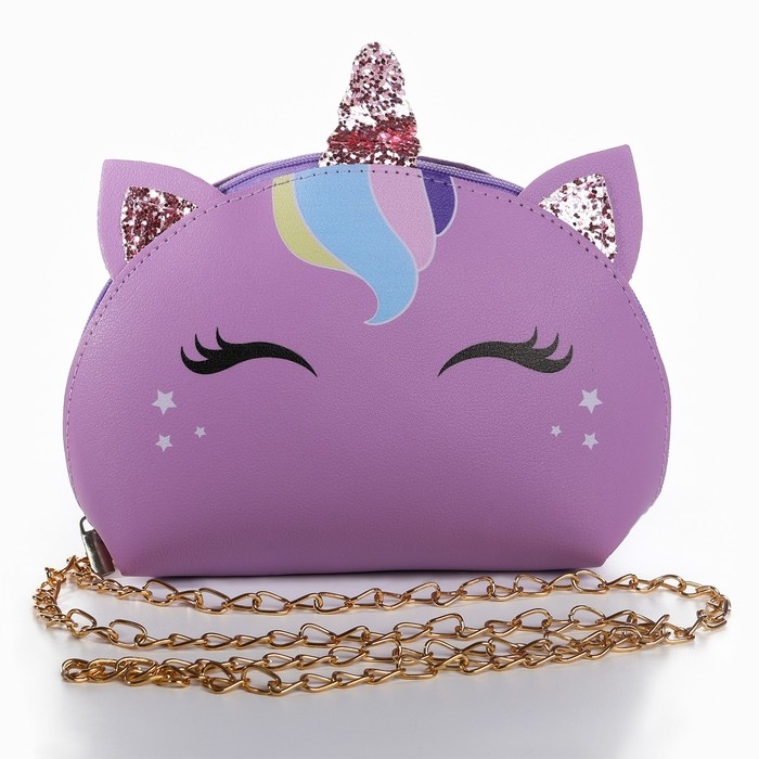 Сумка детская для девочки Сумка детская для девочки "Волшебный единорожик" из искусственной кожи