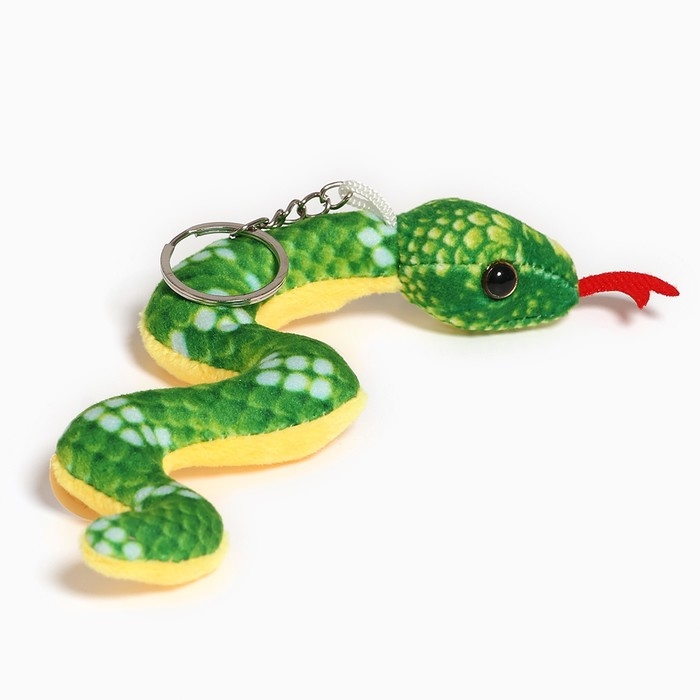 Новый год! Мягкая игрушка «Змейка» на брелоке, 18 см, цвет МИКС Новый год! Мягкая игрушка «Змейка» на брелоке, 18 см, цвет МИКС