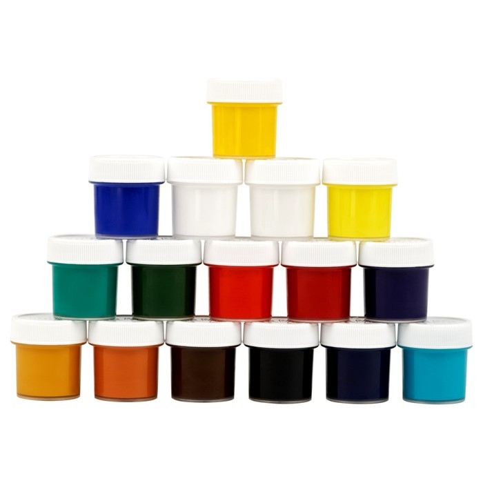 Гуашь художественная набор 16 цветов х 20 мл, Гамма Гуашь художественная набор 16 цветов х 20 мл, Гамма "Старый Мастер"