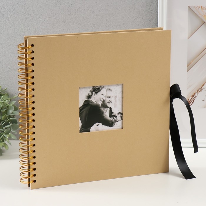 Фотоальбом 30 черных листов Фотоальбом 30 черных листов "Воспоминания" 31х32,5х3 см