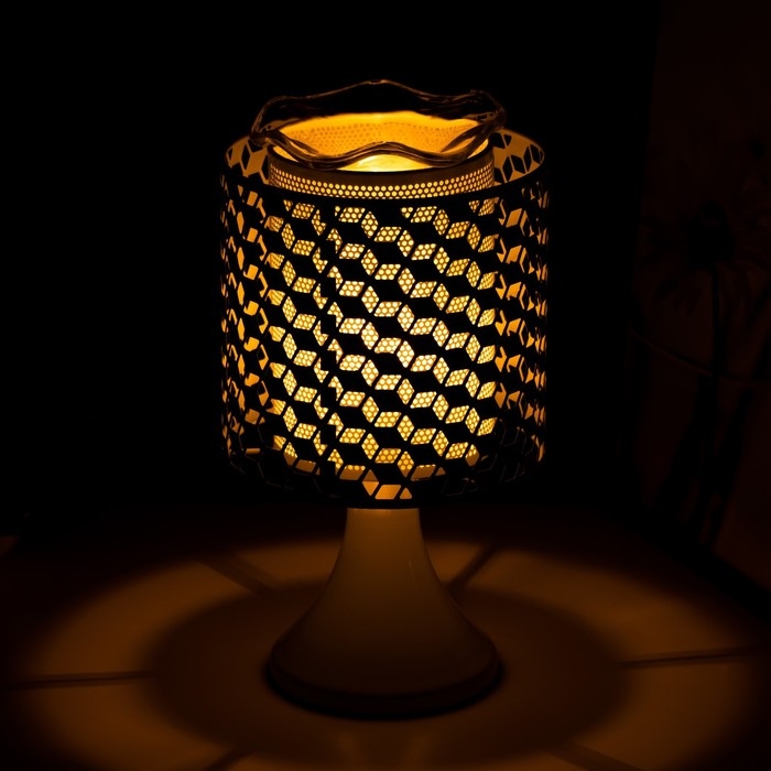 Аромасветильник Аромасветильник "Берта" G4 35Вт белый 14,5х14,5х25,5 см RISALUX