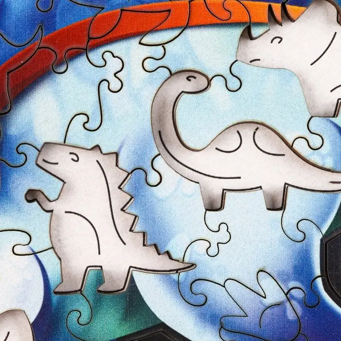 Пазл деревянный фигурный Лесная мастерская &laquo;Стегозавр&raquo;, 67 элементов