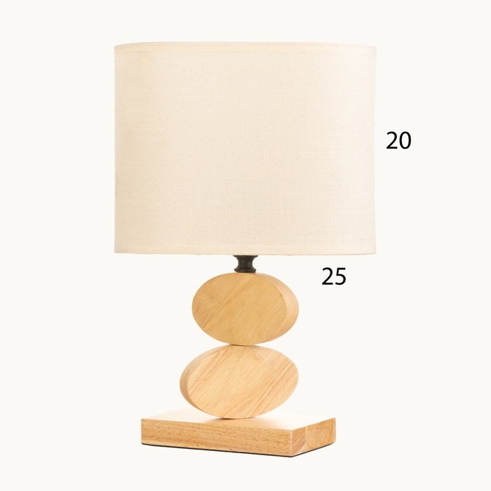 Лампа настольная Лампа настольная "Клауд" 1х40Вт Е27 светлое дерево 12х24,8х38см