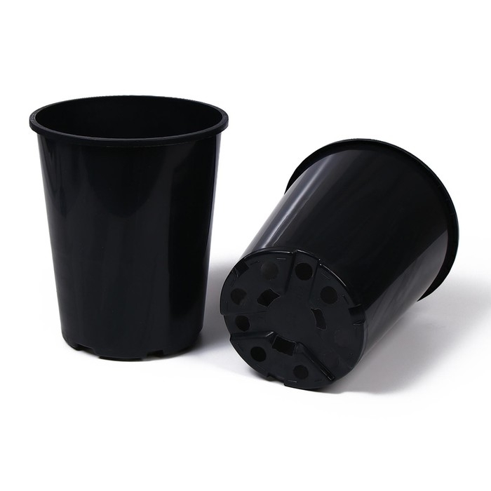 Горшок для рассады, для роз, 4 л, d = 18 см, h = 21,5 см, чёрный, Greengo Горшок для рассады, для роз, 4 л, d = 18 см, h = 21,5 см, чёрный, Greengo