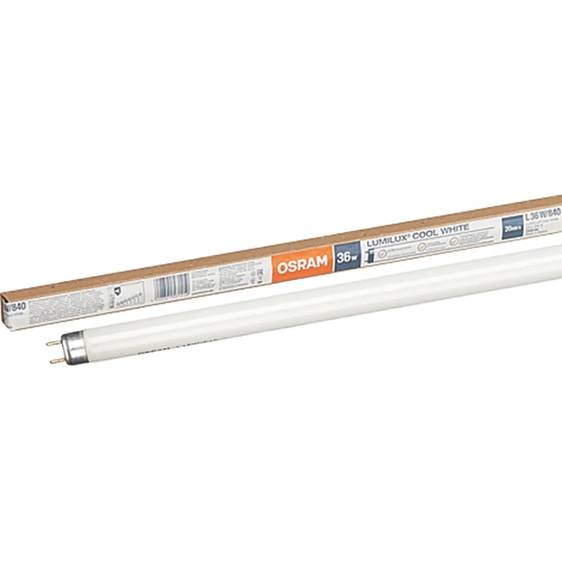 Лампа люминесцентная Osram Lumilux  L 36W/840 G13 4000К хол.бел. 25шт