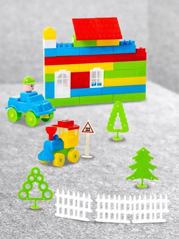 Конструктор &laquo;Строитель&raquo;, 129 деталей