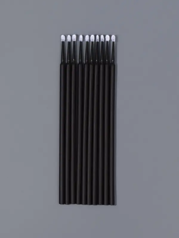 Микробраши для наращивания и ламинирования ресниц, набор - 10 шт., 9.5 см, чёрная