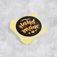 Наклейки для бизнеса Hand made, 50 шт, 4 х 4 см