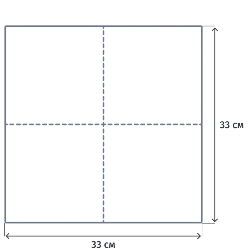 Салфетки бумажные Luscan 3сл 33х33см белые целлюлоза 200шт/уп_Спб