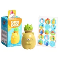 Игрушка - сюрприз Funny Box &laquo;Зверята&raquo;: фигурка, наклейки, МИКС