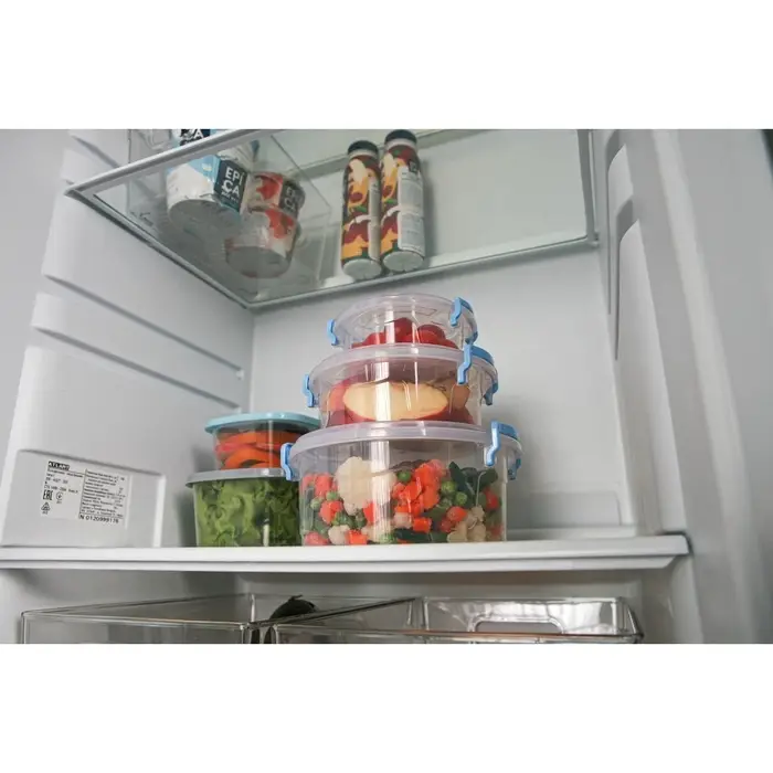 Набор контейнеров пищевых, 3 шт.: 300 мл, 600 мл, 1.2 л, круглые, прозрачные, МИКС