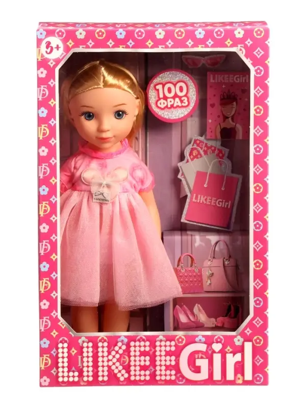 Кукла интерактивная Likee Girl, 30 см, 100 фраз, музыка Шаинского