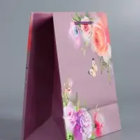 Пакет подарочный ламинированный, "Танец бабочки" 18 х 22,3 х 10 см