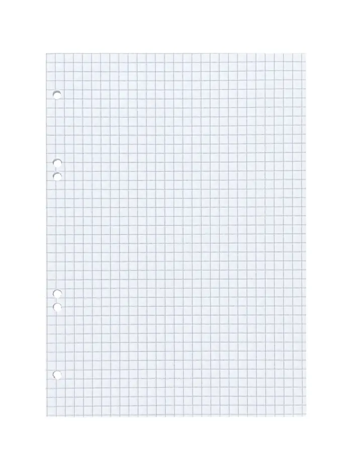 Сменный блок для тетрадей на кольцах А5, 80 листов в клетку, белый, 60 г/м&sup2;