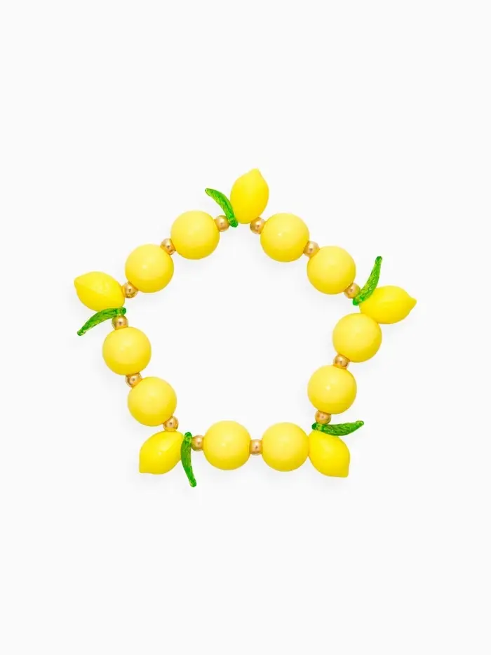 Браслет "Лимоны", цвет жёлтый в золоте