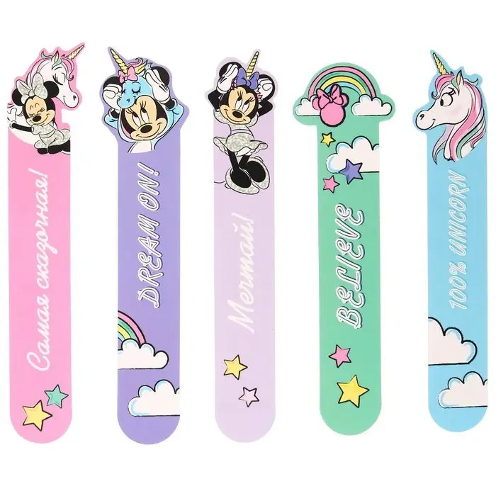 Закладки для книг, фигурные из картона, 5 шт. «Мечтай», Минни Маус Закладки для книг, фигурные из картона, 5 шт. «Мечтай», Минни Маус