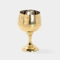 Рюмка &laquo;Рисунок&raquo;, 7&times;7&times;11 см, латунь