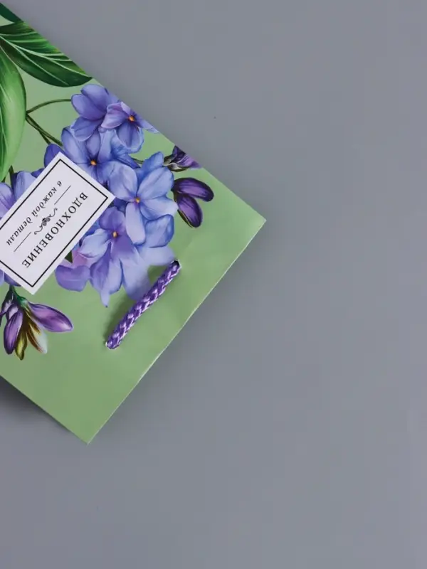 Пакет подарочный "Вдохновение" ламинированый 11,5 х 14,5 х 6,5 см