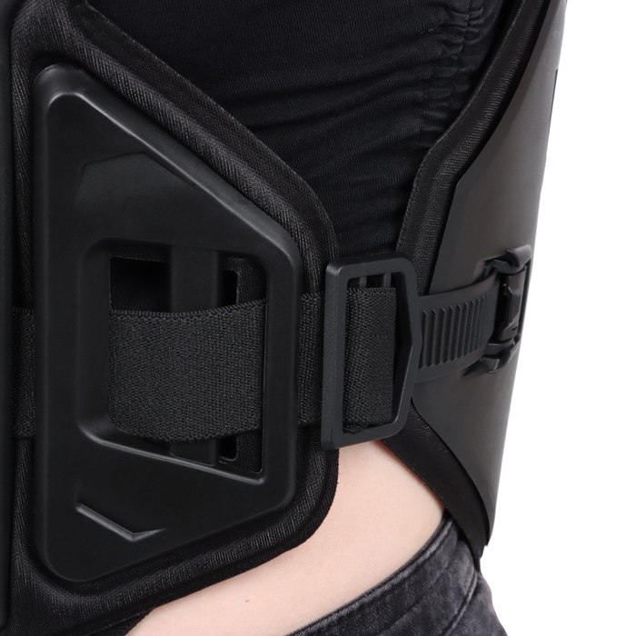 Мотозащита детская, панцирь, регулируемый размер, черный