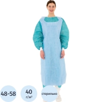 Фартук стерил., Tutami span L ламин. гол. защит 110см пл.40&nbsp; 1шт./уп  Гекса