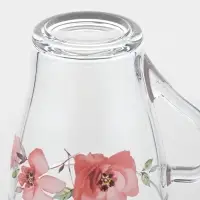 Кружка ОСЗ &laquo;Акварельные цветы&raquo;, 250 мл, стекло, прозрачная, рисунок МИКС