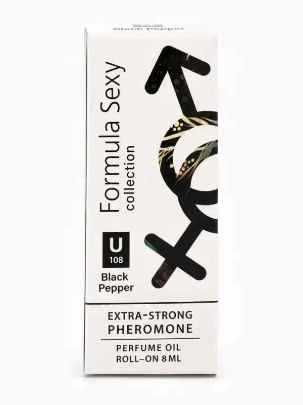 Парфюмерное масло женское с феромонами Formula Sexy Collection Black Pepper U108, 8 мл (по мотивам Black Pepper & Amber, Neroli (Zielinski & Rozen)