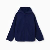 Ветровка демисезонная для мальчиков MINAKU из Softshell на флисе, непромокаемая, тёмно-синий, рост 98 см