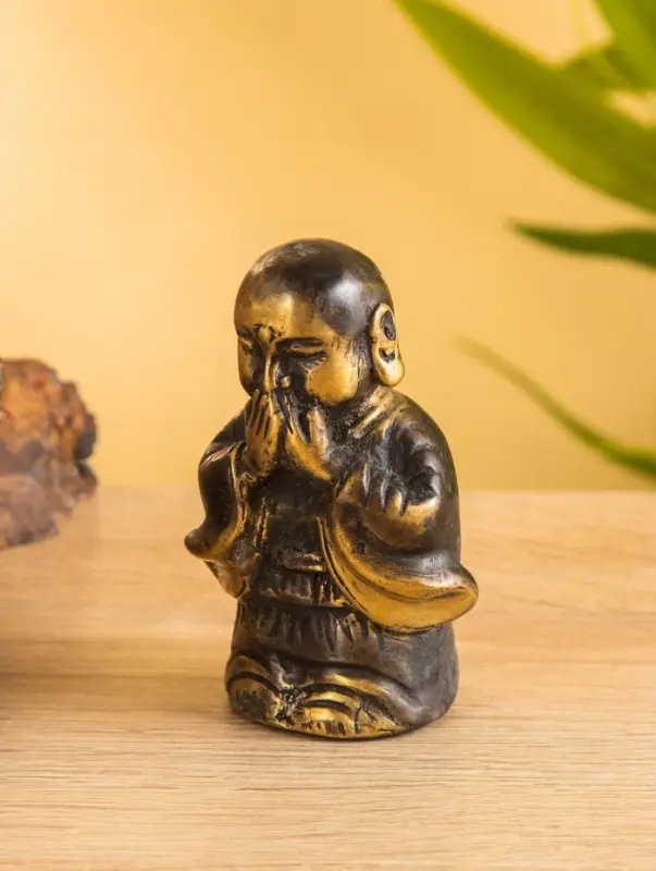 Сувенир бронза "Монах" 5х4х8 см