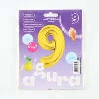 Воздушный шар фольгированный 40" &laquo;Цифра 9&raquo;