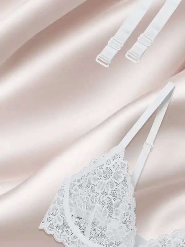 Лямки для бюстгальтера, текстильные, 1.5 см, 37 см, пара, белые Лямки для бюстгальтера, текстильные, 1.5 см, 37 см, пара, белые