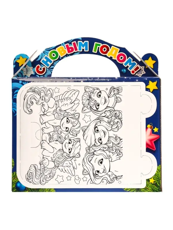 Подарок в картонной упаковке ВЕСЕЛЫЕ ДРУЗЬЯ 1000 гр