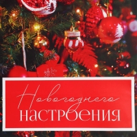 Пакет подарочный новогодний ламинированный «Новогоднее настроение», ML 21 х 25 х 8 см, Новый год