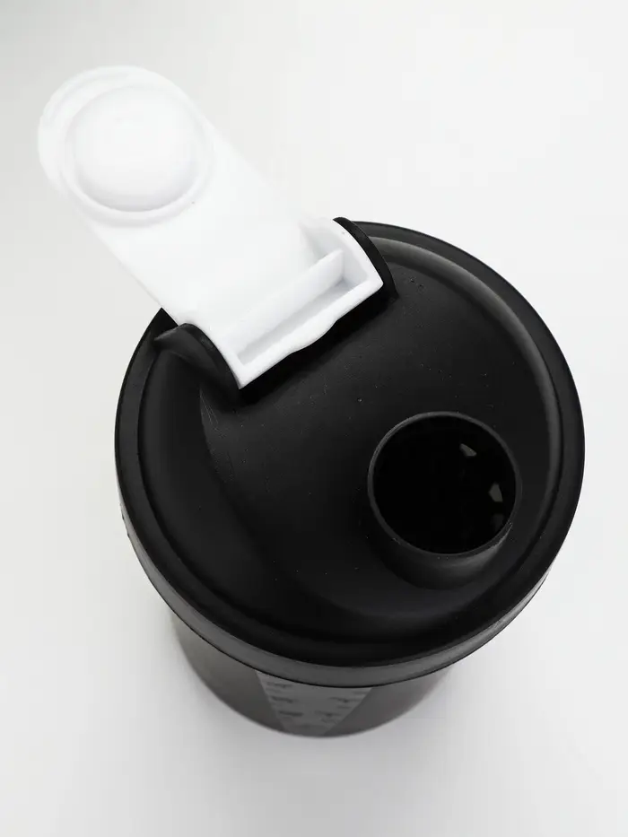 Шейкер спортивный &laquo;Спорт? а может не надо?&raquo;, 500 мл, для коктейлей и протеина, чёрный