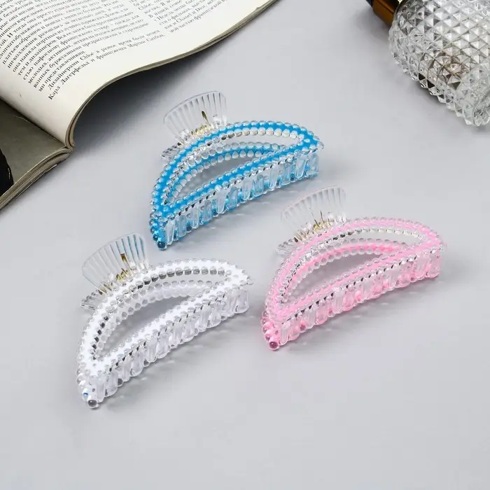 Крабик для волос «Хелен колор», дуга, 9 см, МИКС Крабик для волос «Хелен колор», дуга, 9 см, МИКС