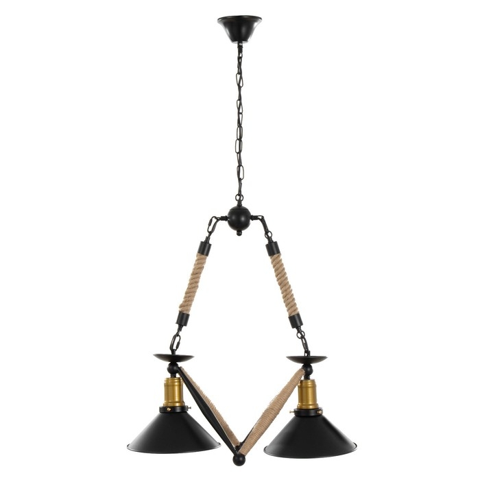 Люстра Люстра "Майди" 2хЕ27 черный 55х22х61см BayerLux